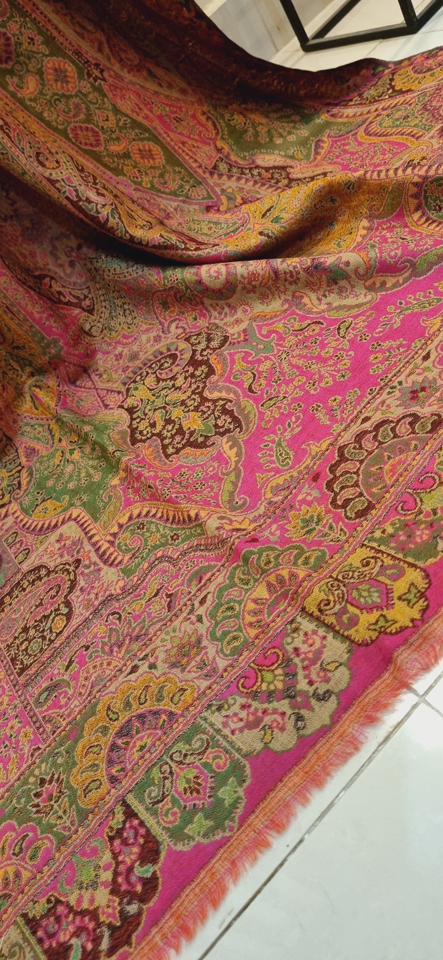 Persian kaan reversible pashmina shawl