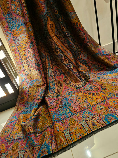 Reversible moonlight gandhara kaani shawl