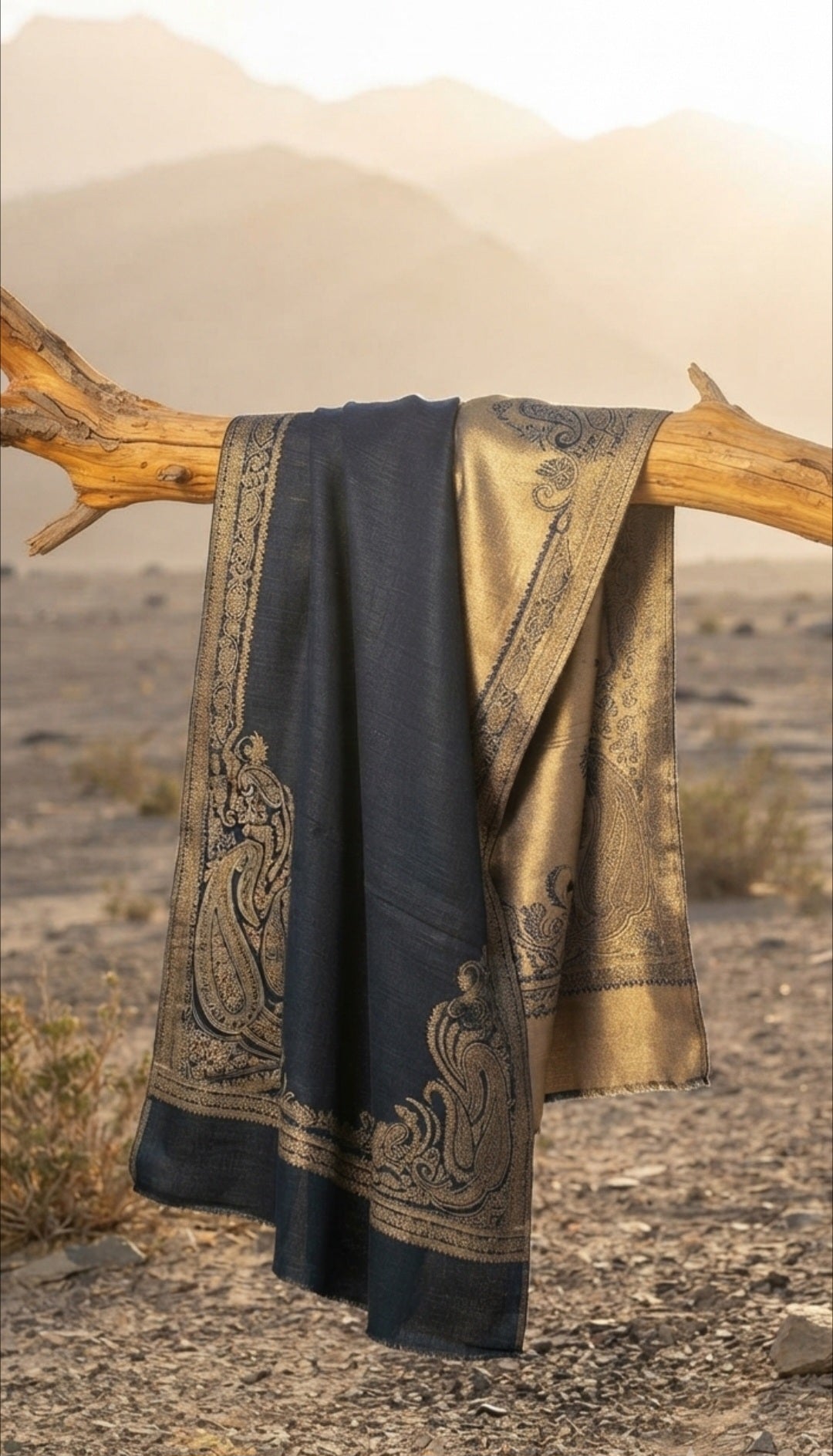 Reversible paper kaani moonlight