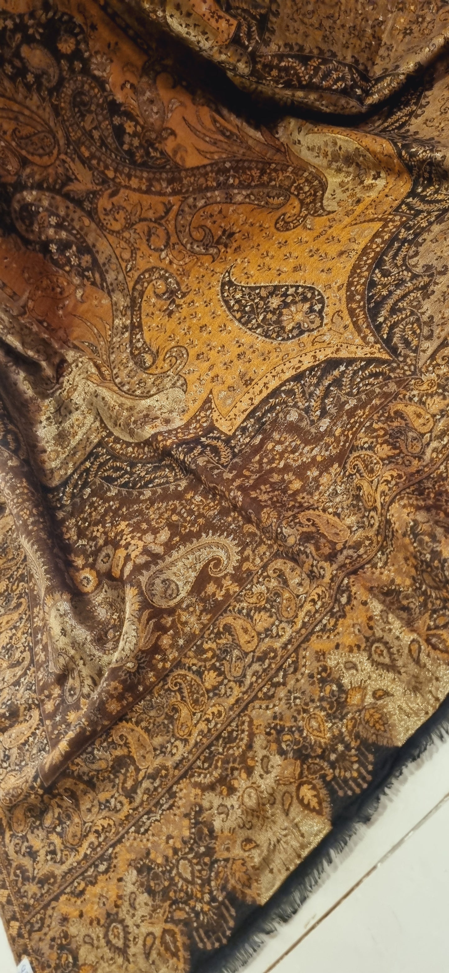 Reversible moonlight gandhara kaani shawl