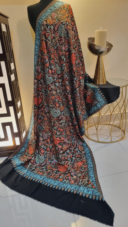 Embroidered pashmina shawl