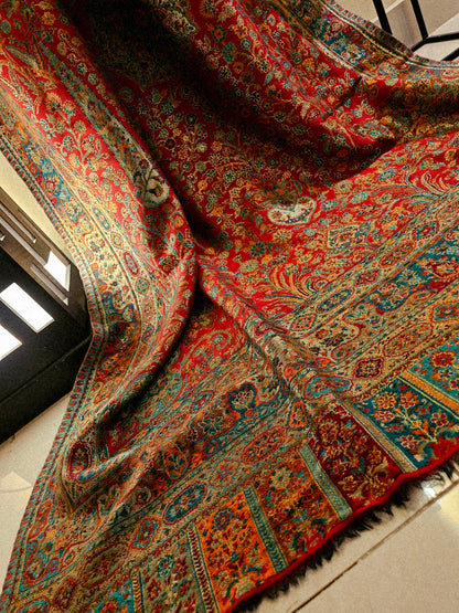 Reversible toosh moonlight kaani shawl