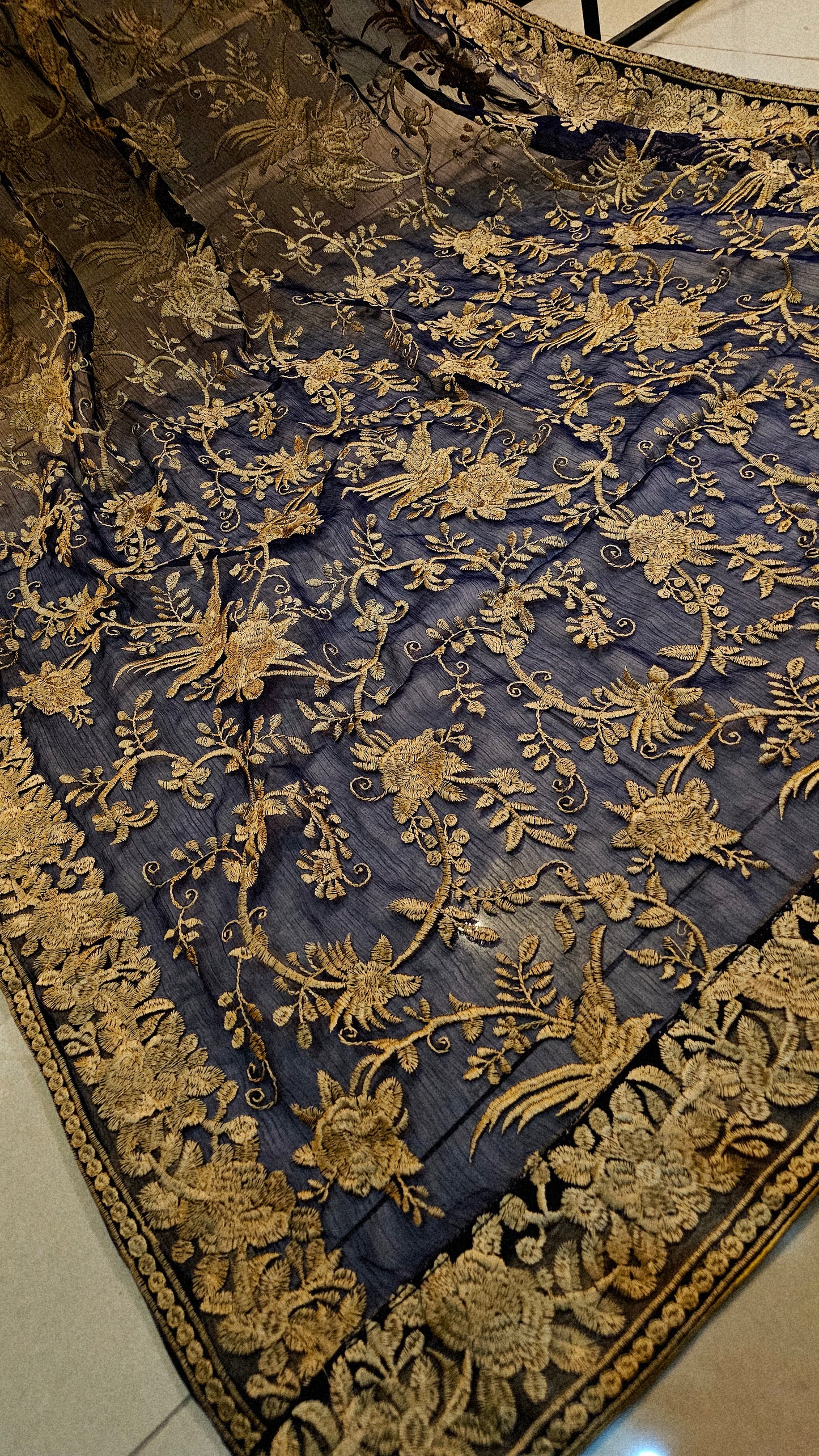 Georgete embroidered dupata