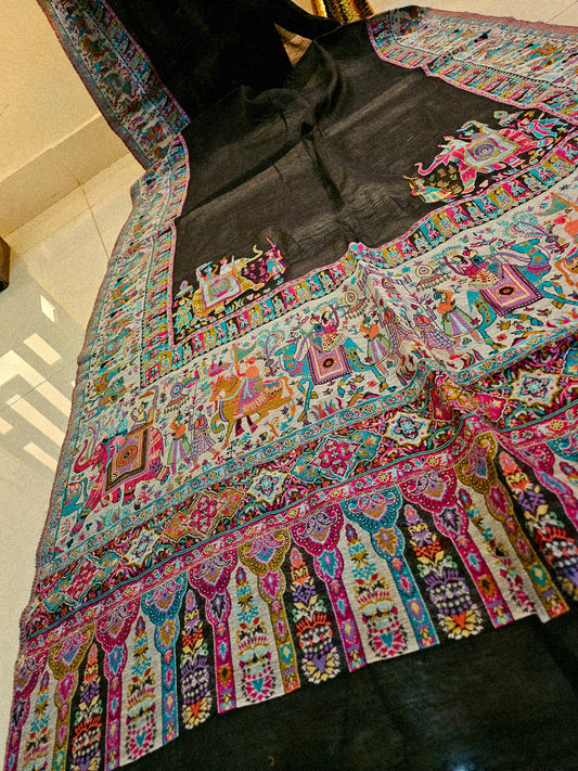 Silk kaani minishawl