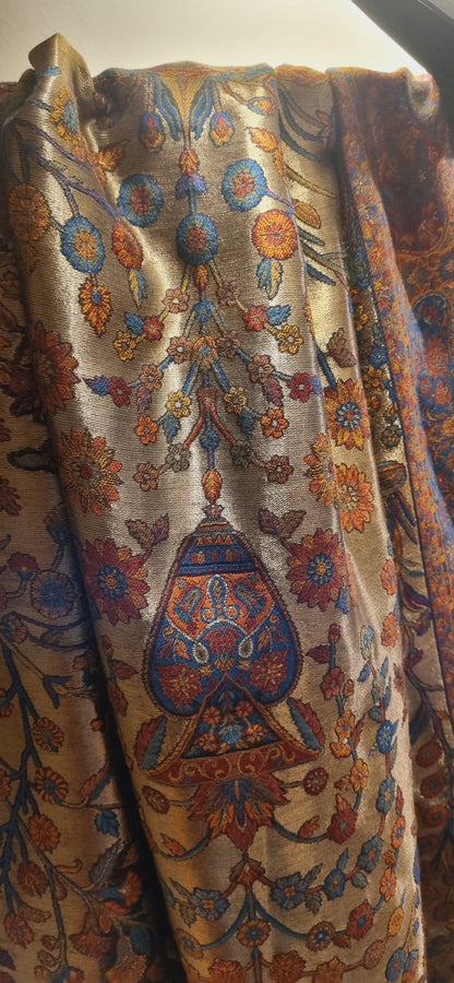 Moonlight silky pashmina kaani shawl