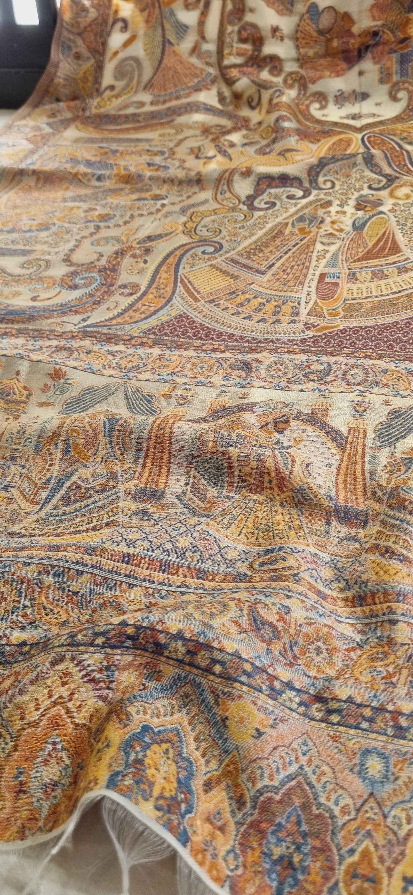Laila's moonlight silky kaani shawl