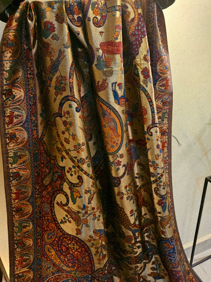 Moonlight silky kaani shawl/dupata