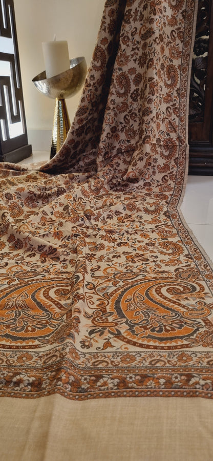 Woollen pashmina kaani shawl
