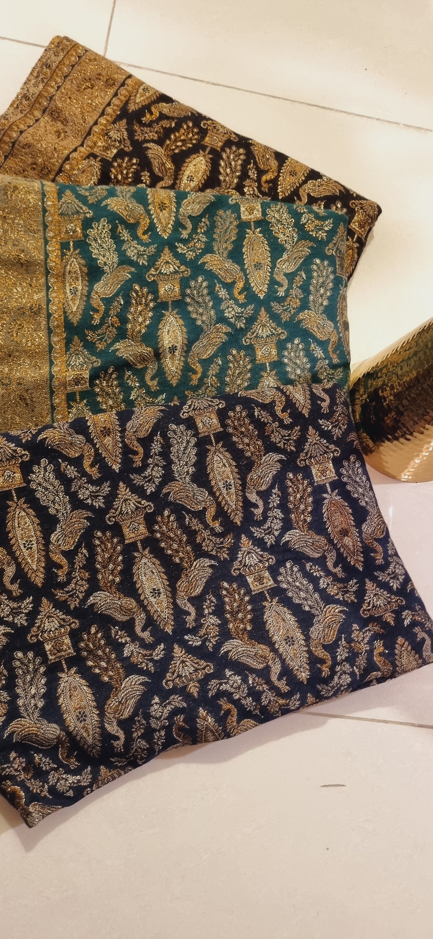 Peacock zaree kaani pashmina shawl