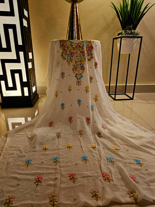 Chikankari georgete shirt