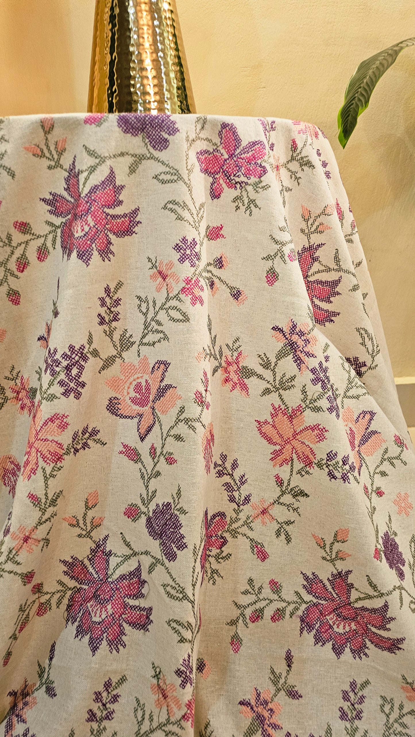 Embroidered three piece: Karandi khaddar