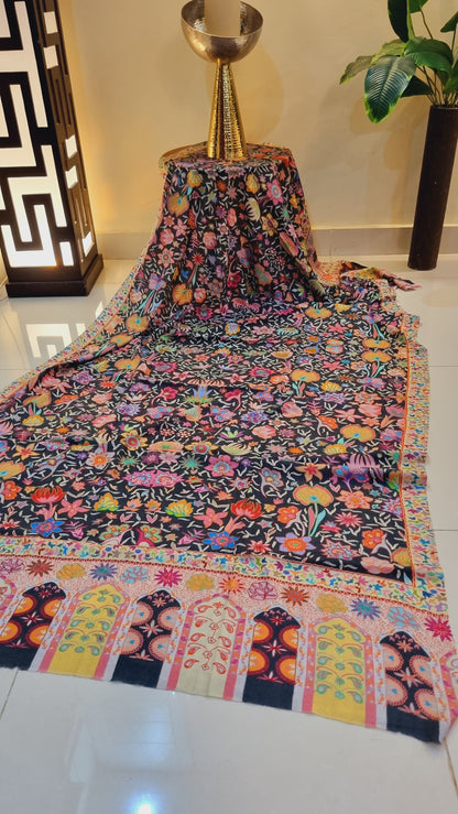 Floral Reelkar shawl