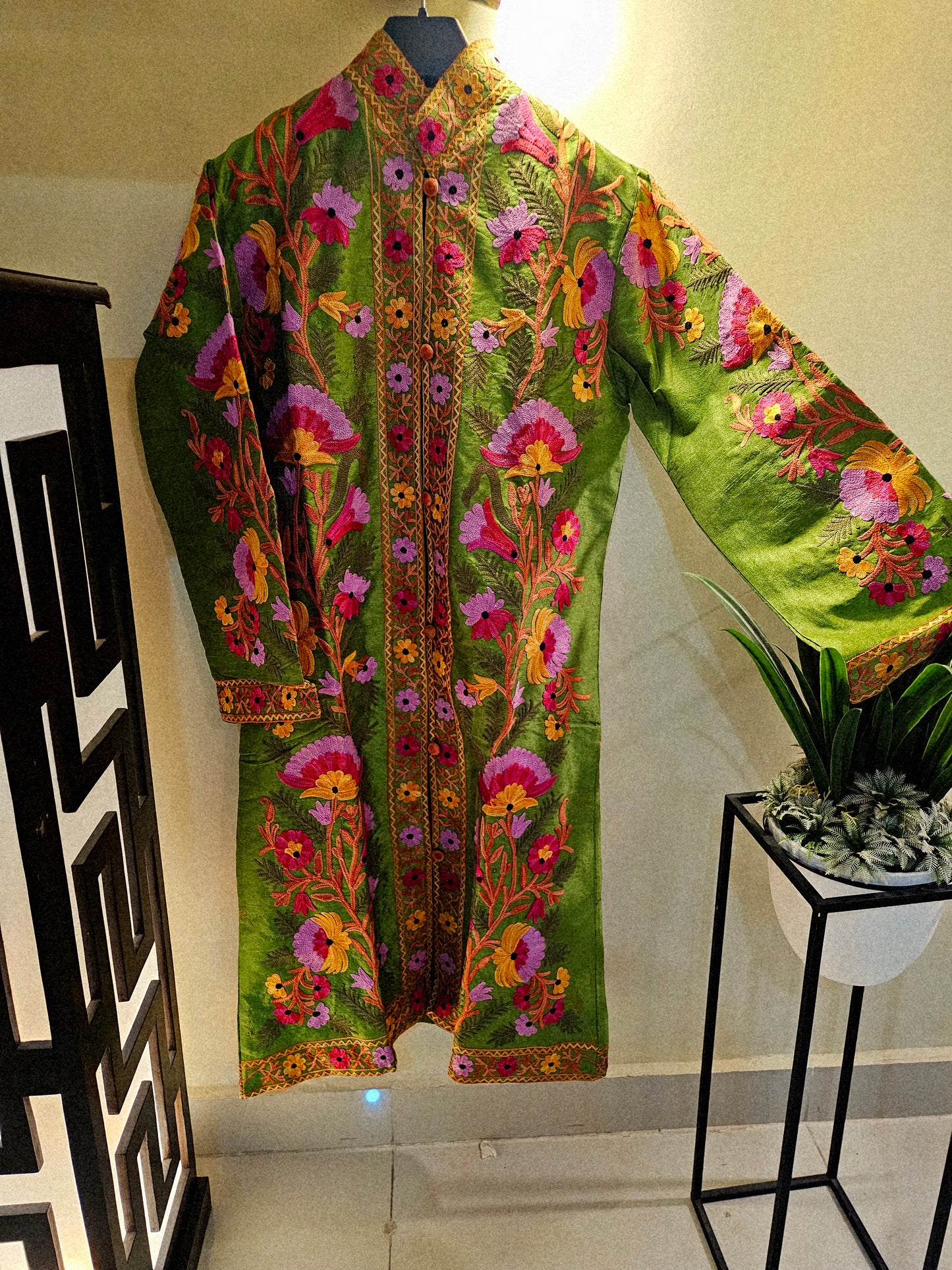 Silk Embroidered coat