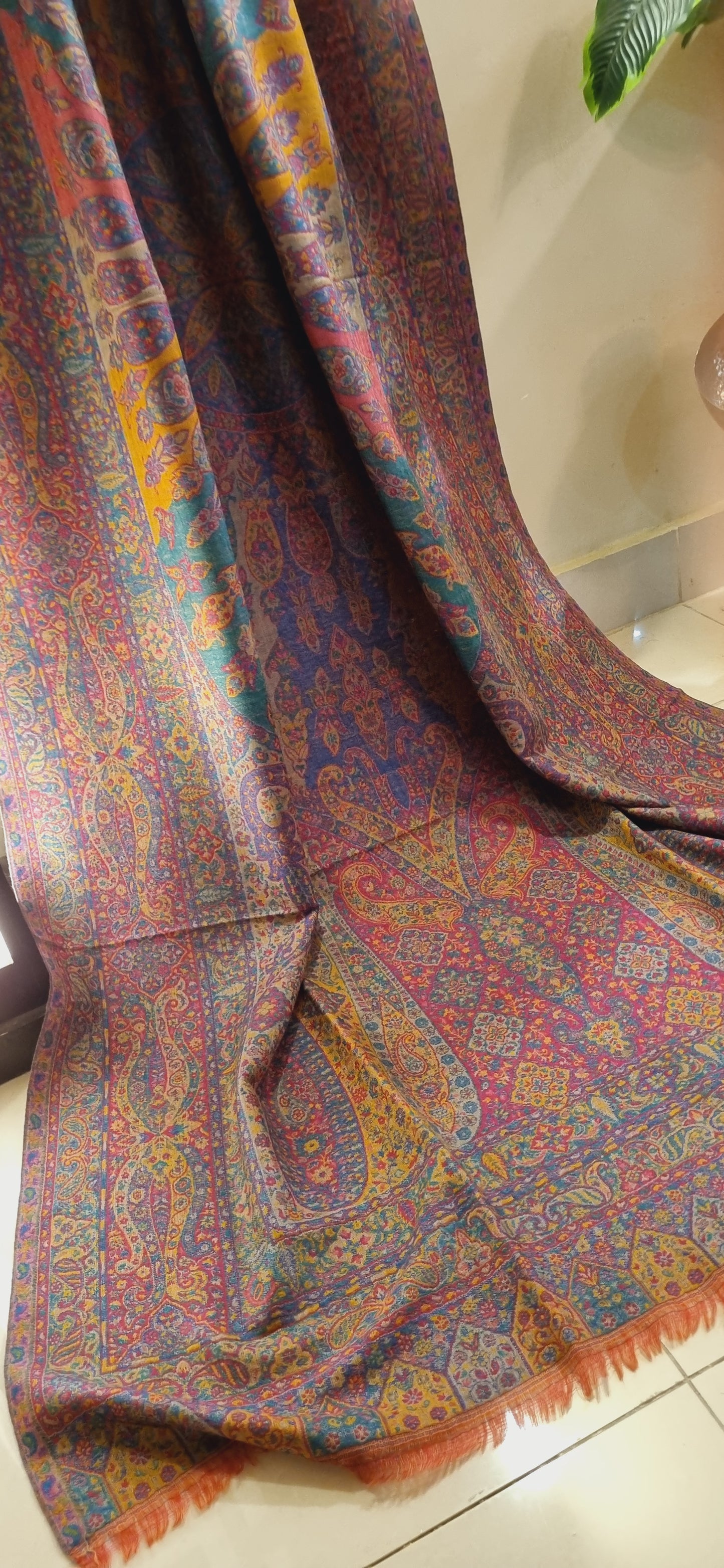 Reversible persian kaani shawl
