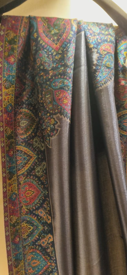 Reversible moonlight gandhara kaani shawl