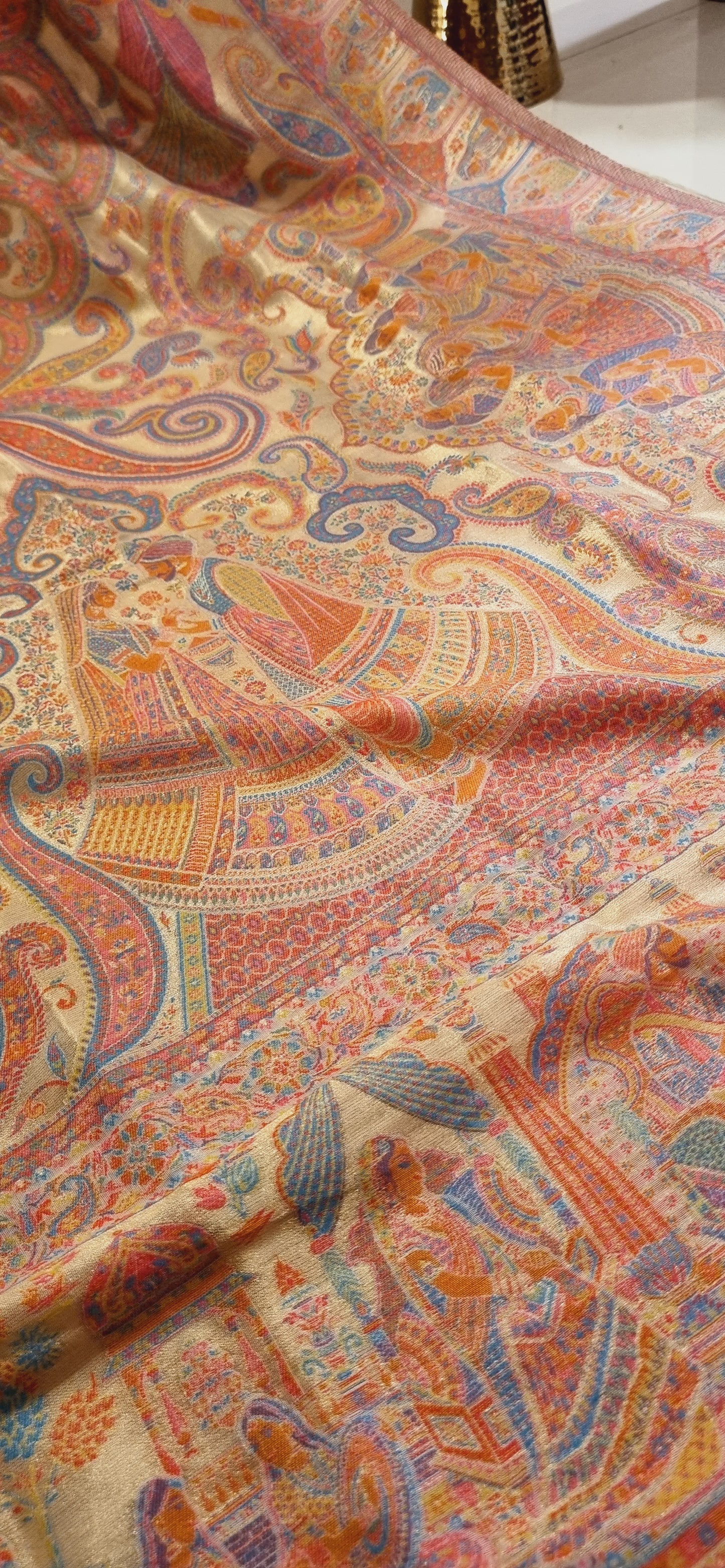 Laila's moonlight silky kaani shawl