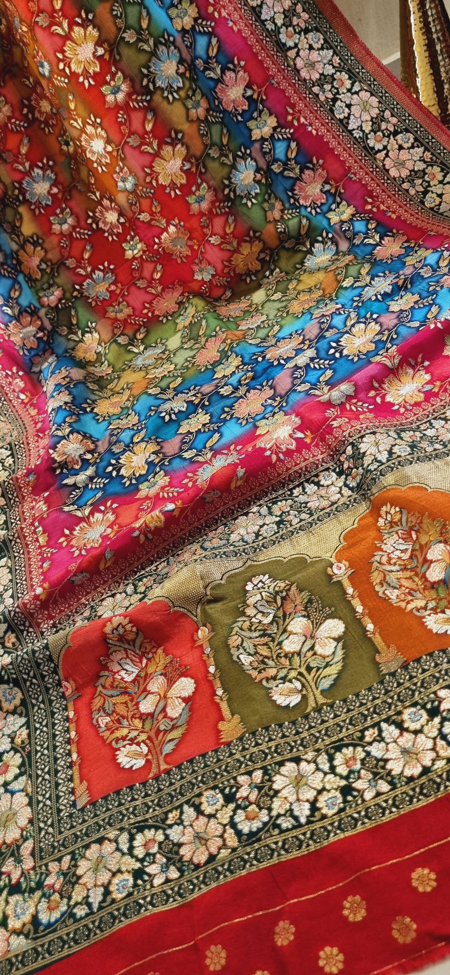 Meenakari patola silk dupatta