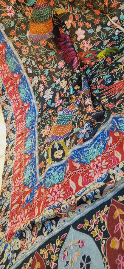 Reelkar embroidered pashmina shawl