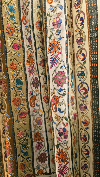 Reelkar embroidered minishawl: pashmina
