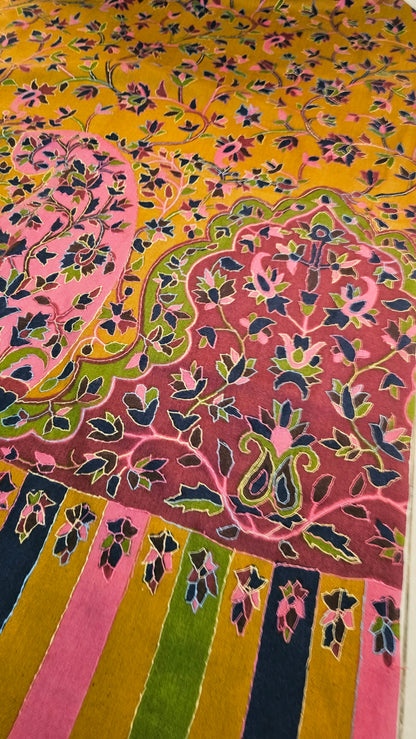 Kalamkar pashmina minishawl: pashmina