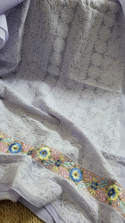 Chikankari shirt : parsi gara