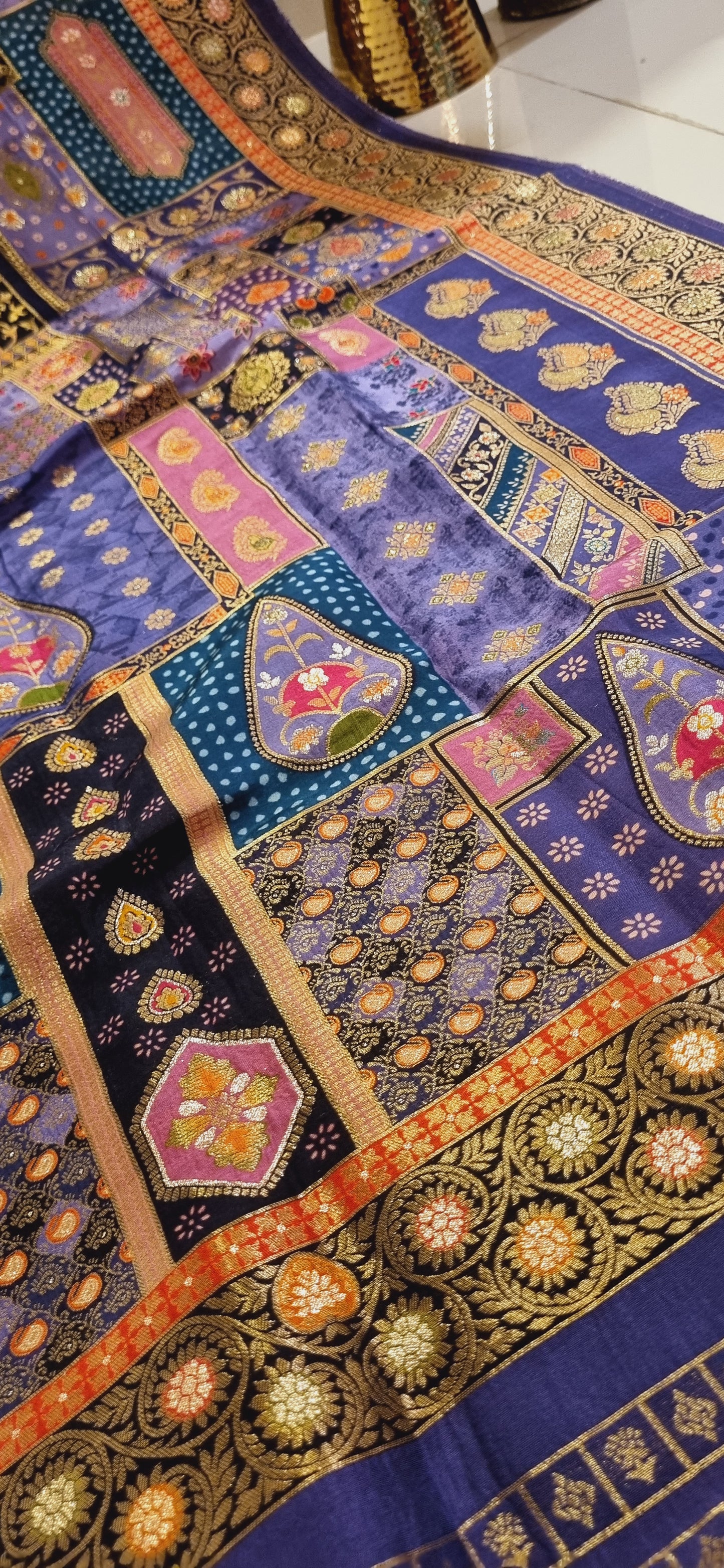 Meenakari patola silk dupatta