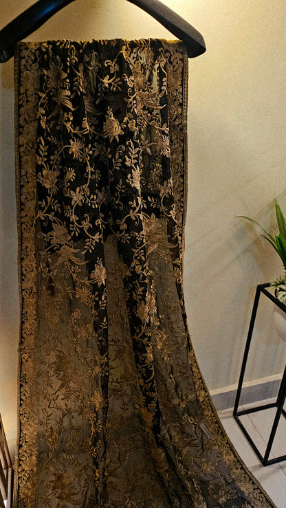 Georgete embroidered dupata