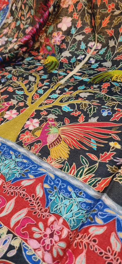 Reelkar embroidered pashmina shawl