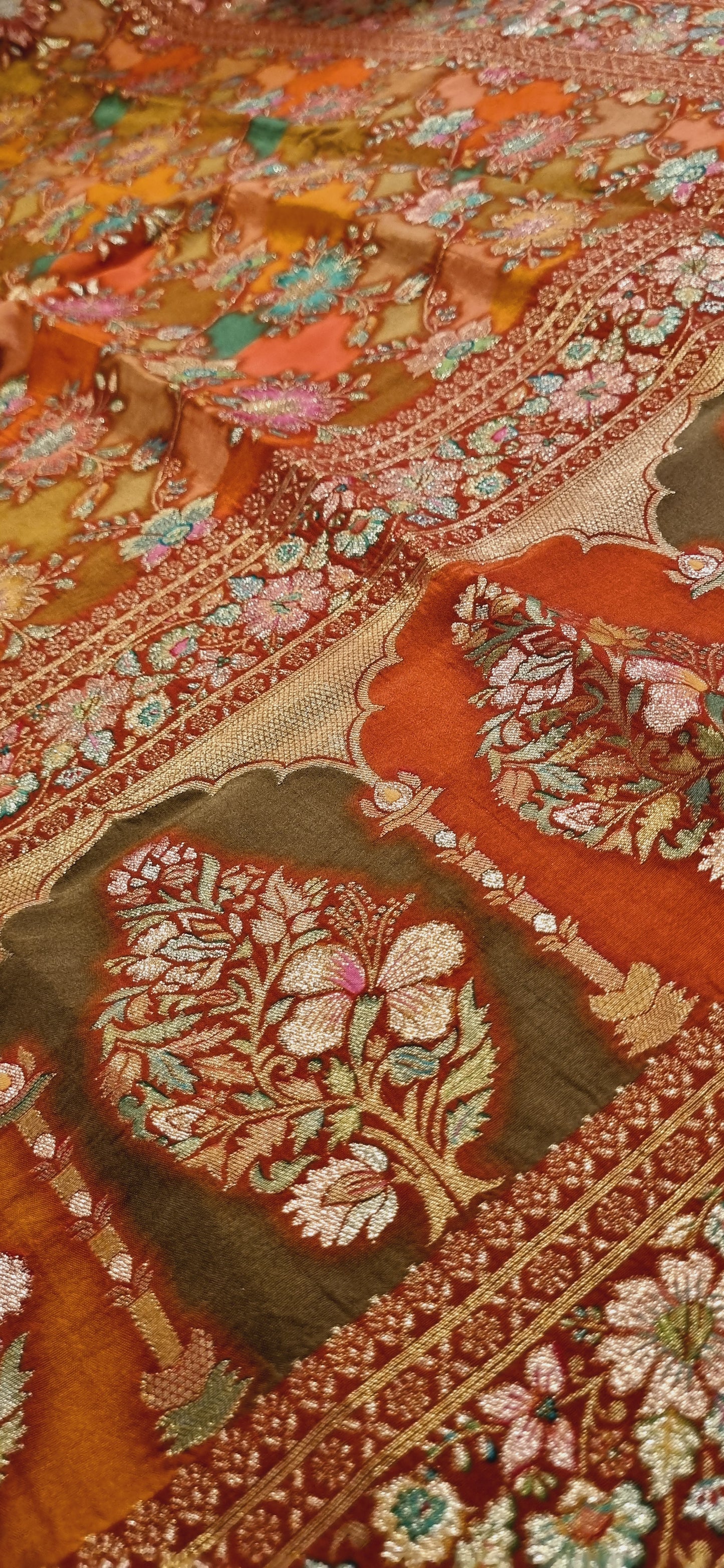 Meenakari patola silk dupata
