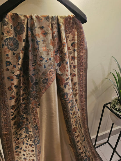 Silky moonlight kaani shawl