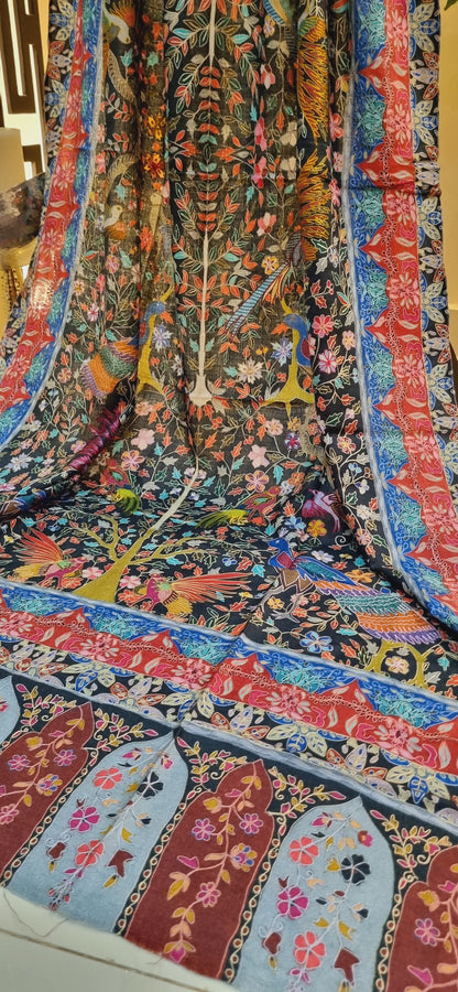 Reelkar embroidered pashmina shawl
