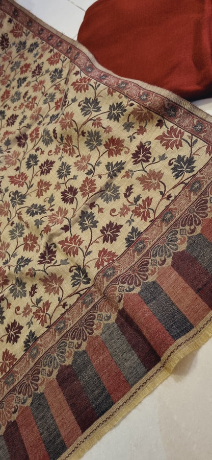 Woollen pashmina kaani shawl