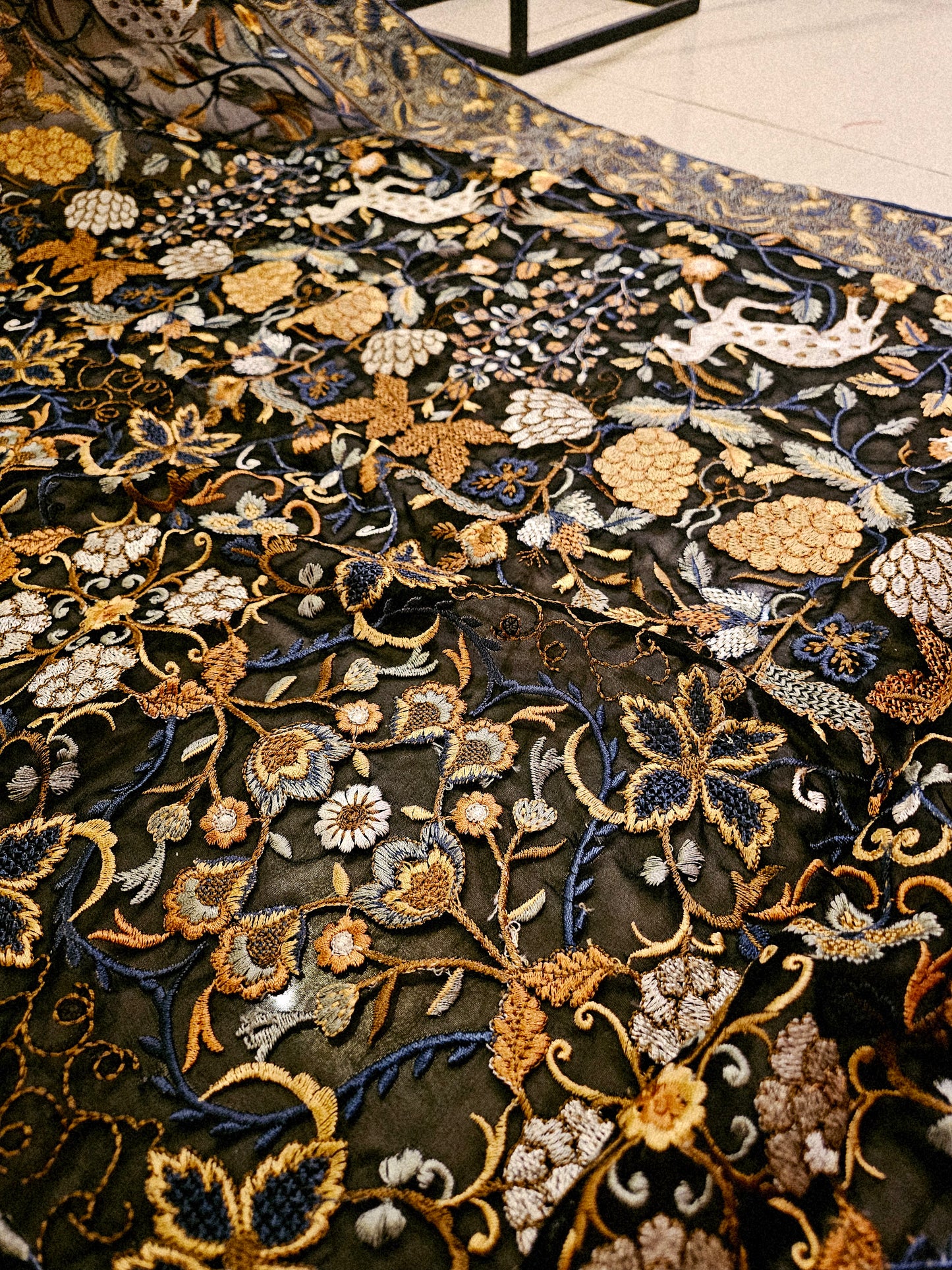 Georgete embroidered dupata