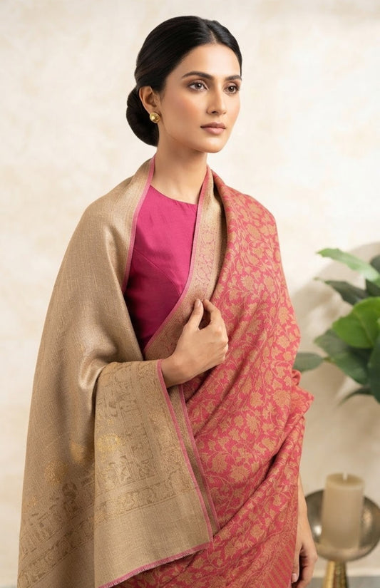 Reversible moonlight kaani: Pashmina