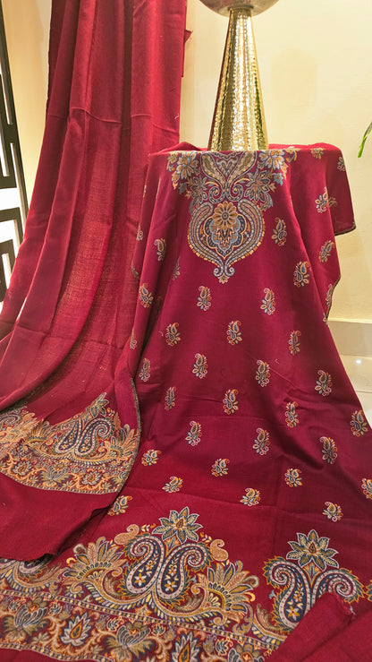 Kaani suit: Pashmina