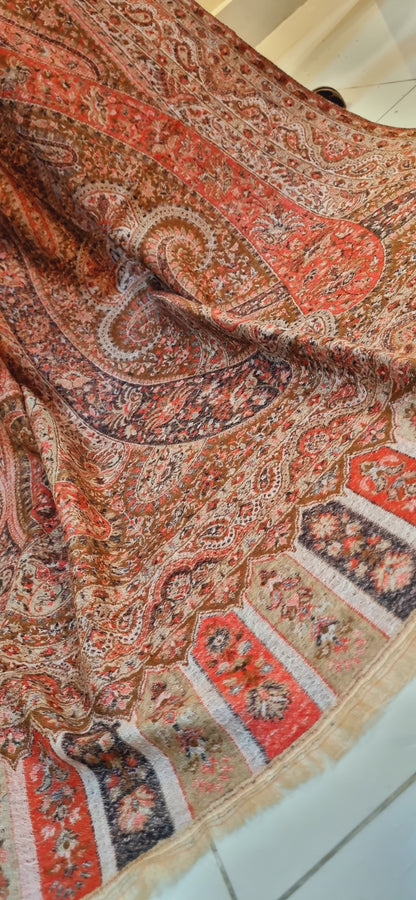 Reversible Persian kaani shawl