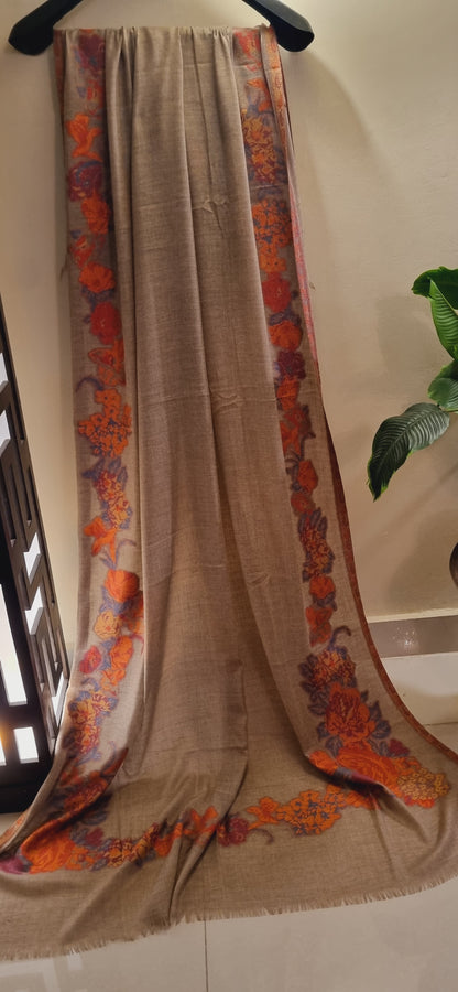 Woolen pashmina kaani shawl