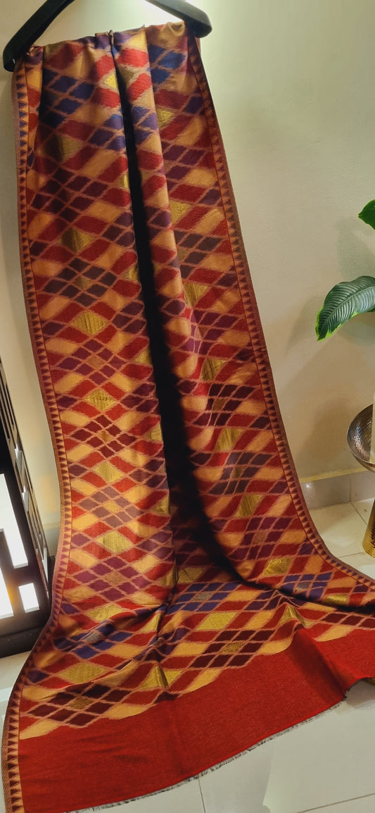 Reversible Moonlight kaani shawl