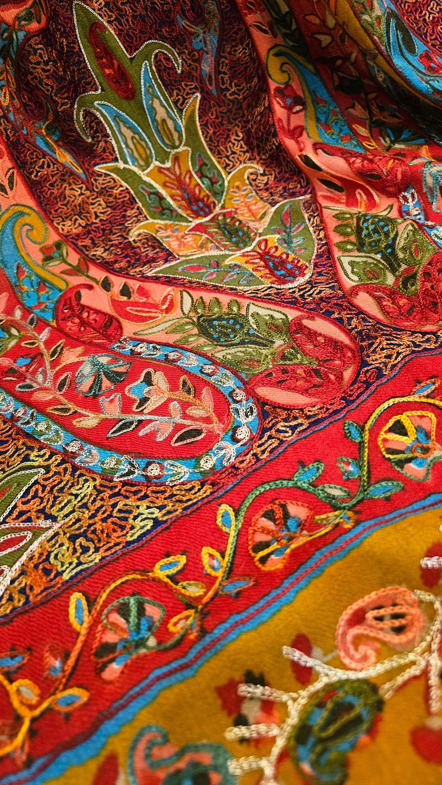 Reelkar embroidered: Pashmina
