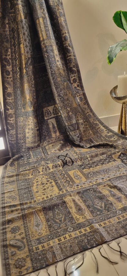 Mariana's moonlight silky kaani shawl