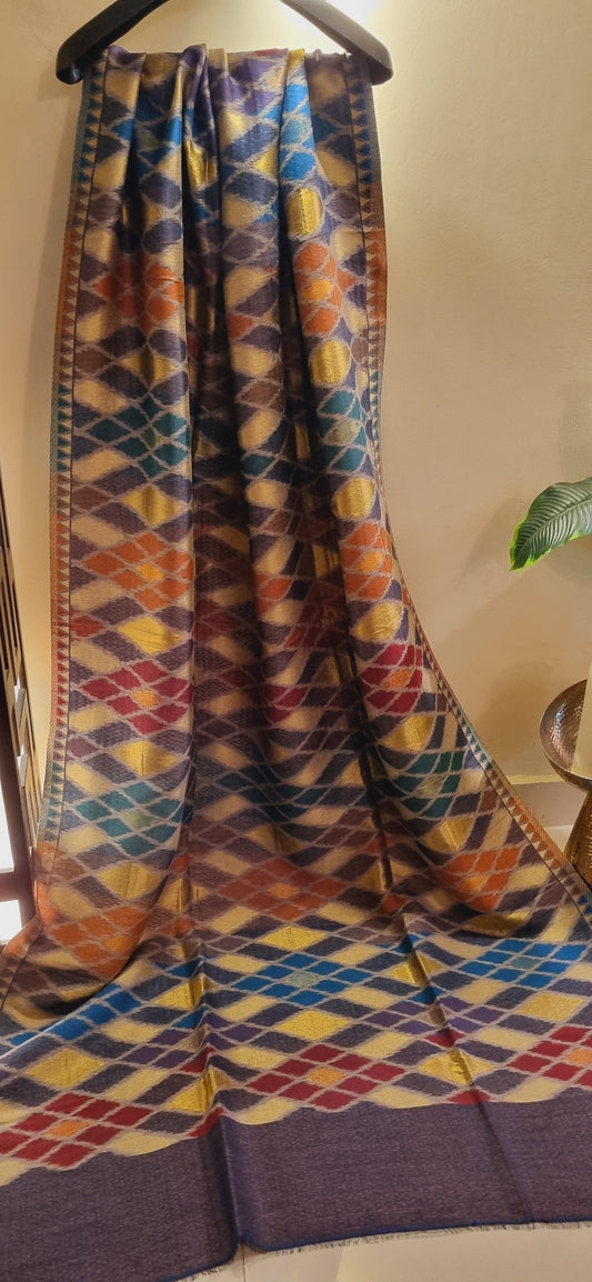 Reversible Moonlight kaani shawl