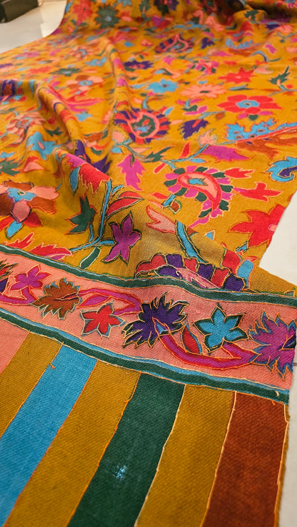 Kalamkar embroidered: Pashmina