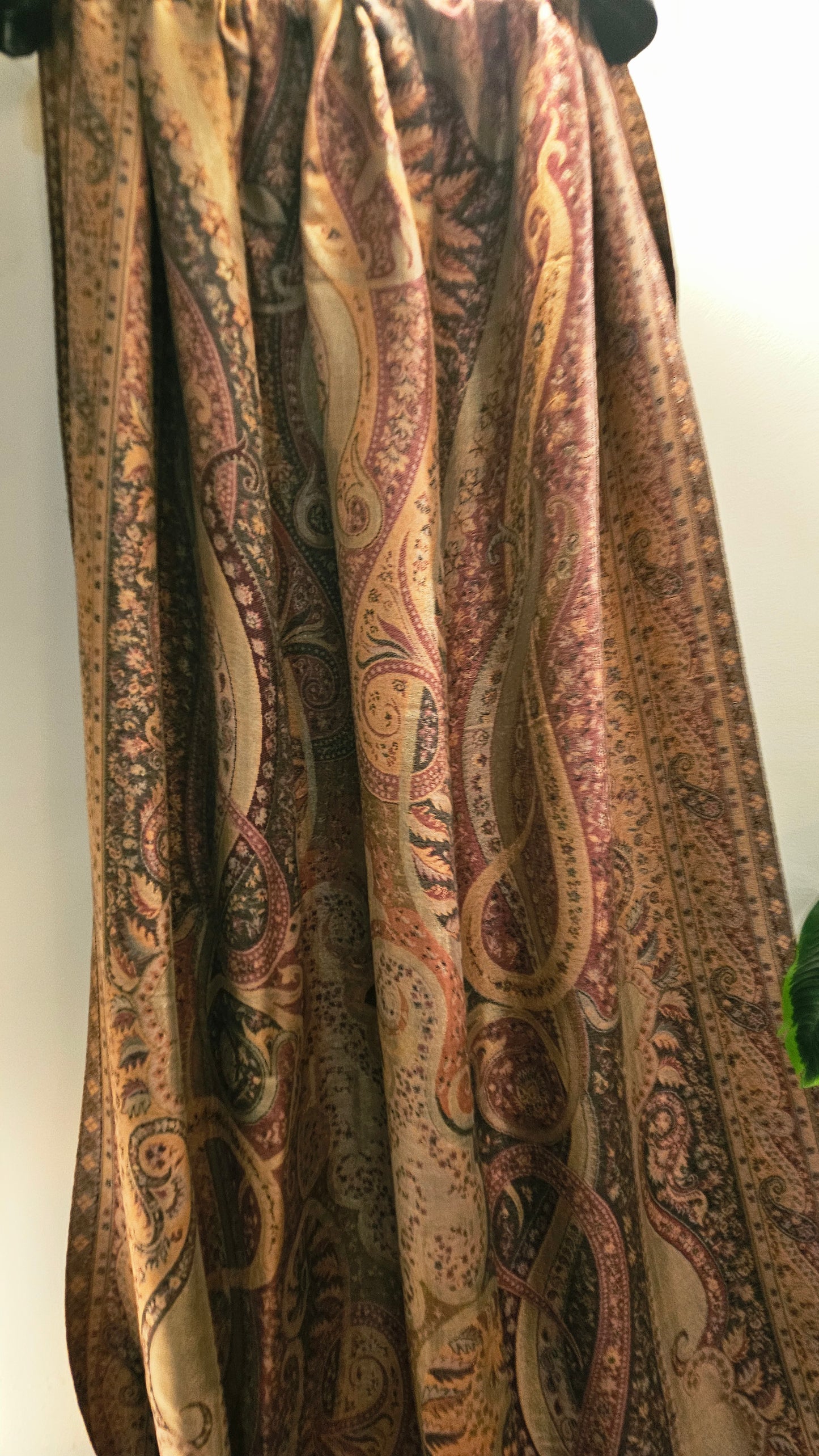 Moonlight reversible gandhara kaani: Pashmina