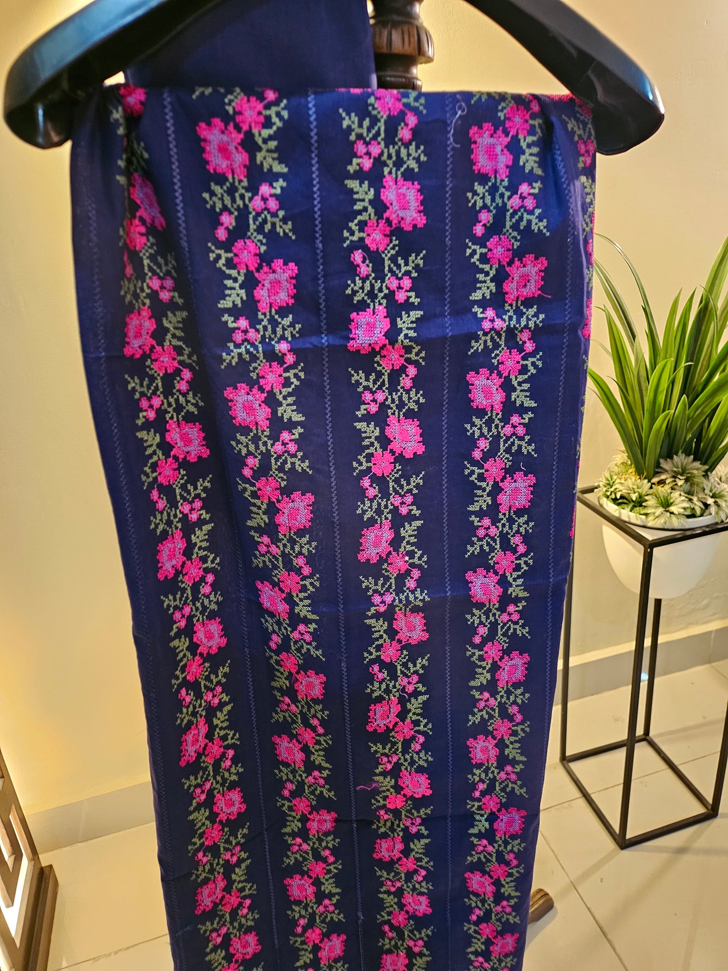 Lawn embroidered two piece
