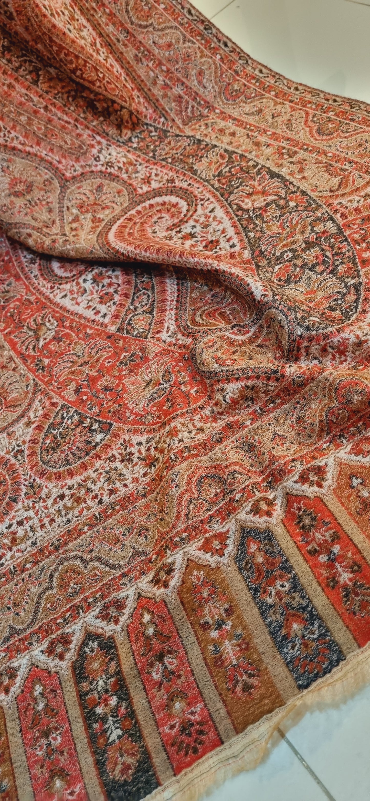 Reversible Persian kaani shawl