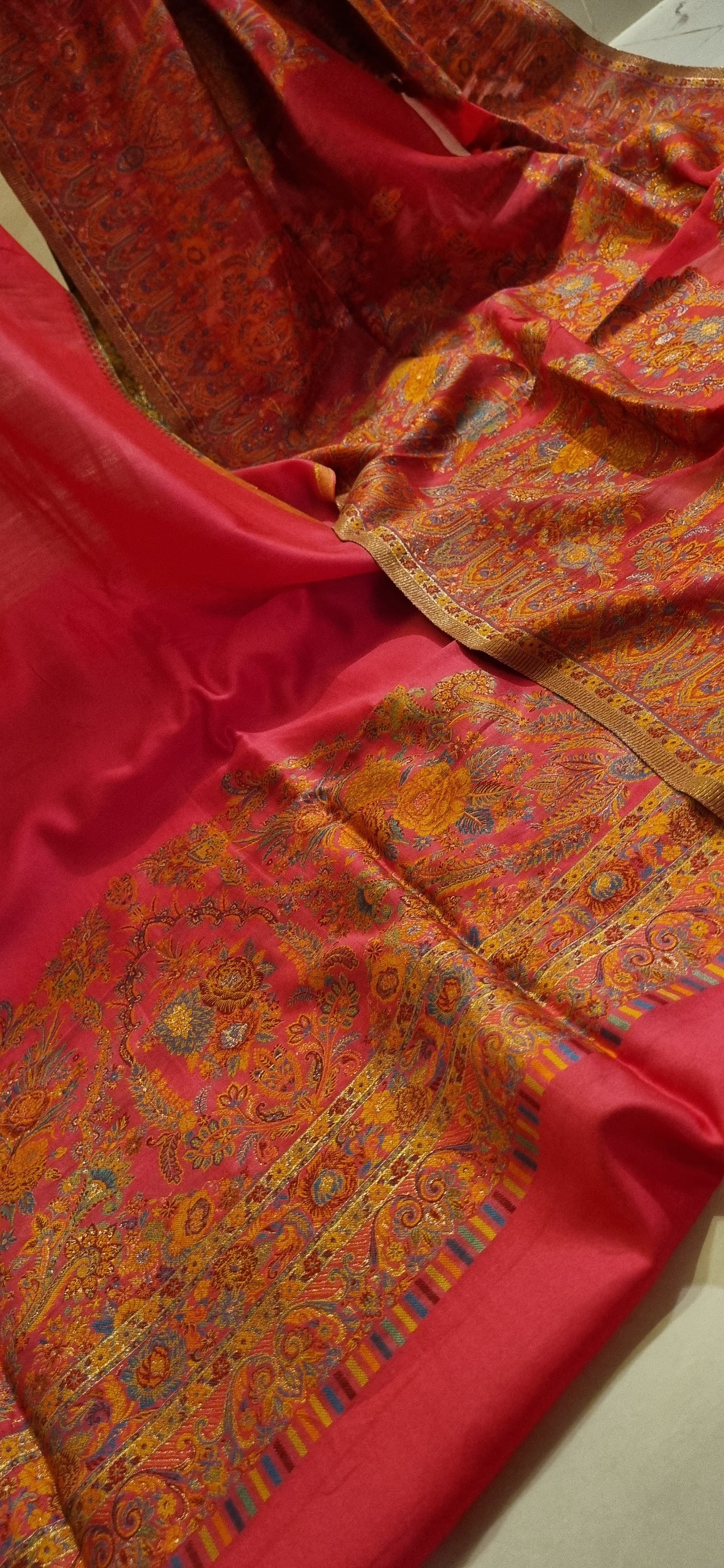 Silk kaani suit