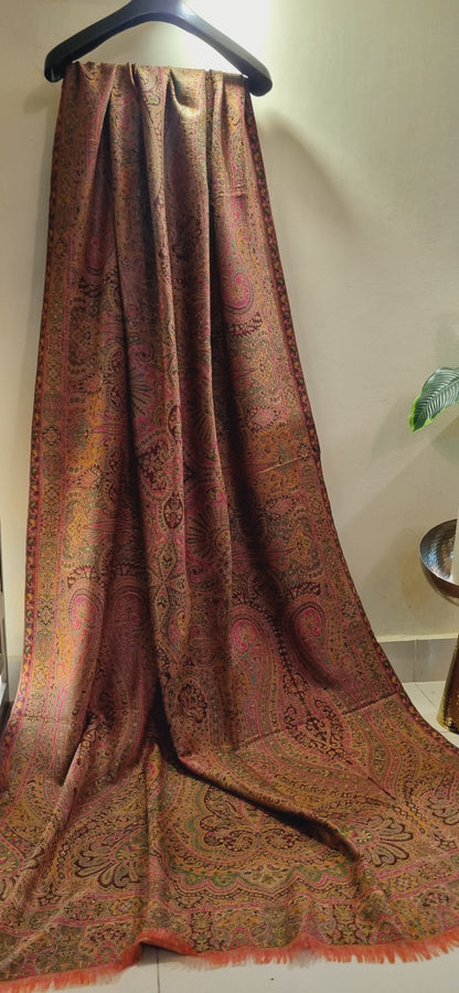 Reversible persian kaani shawl