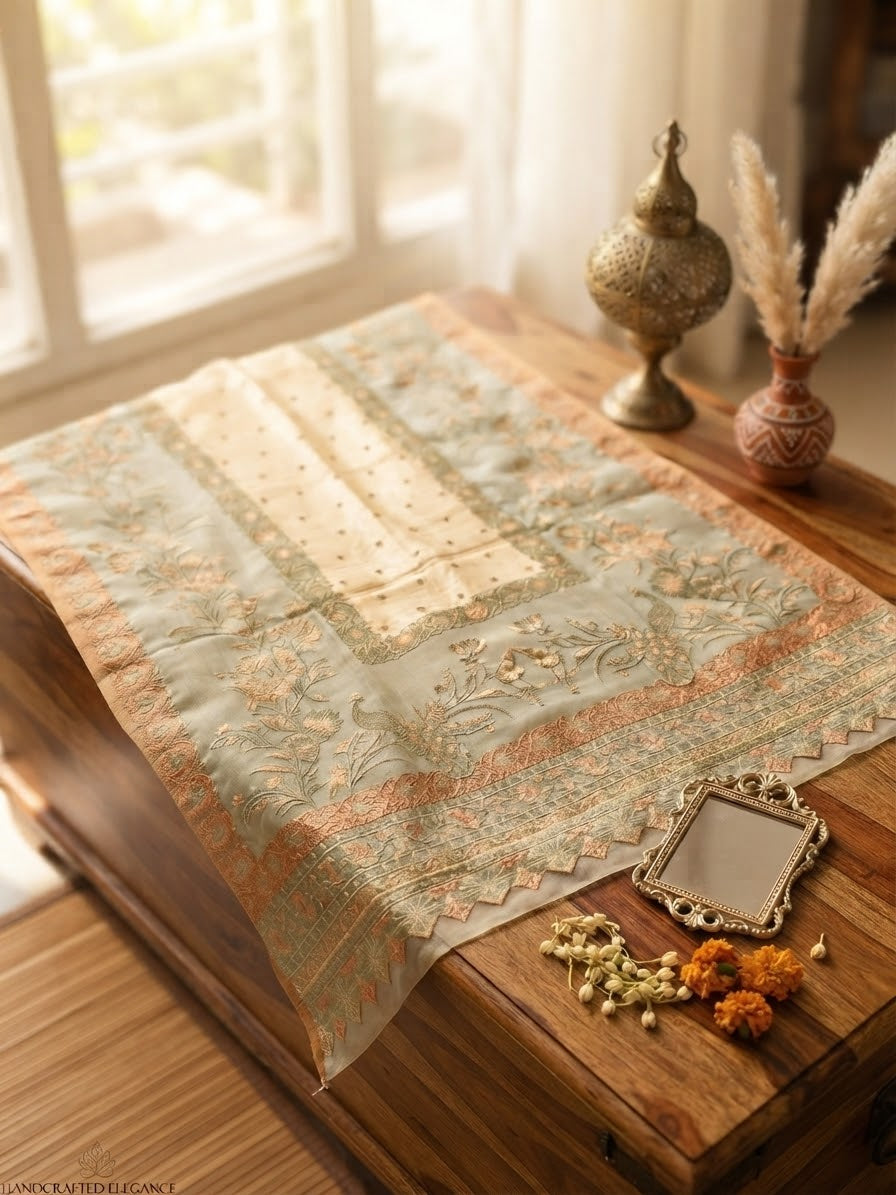 Kaani shawl: Silk