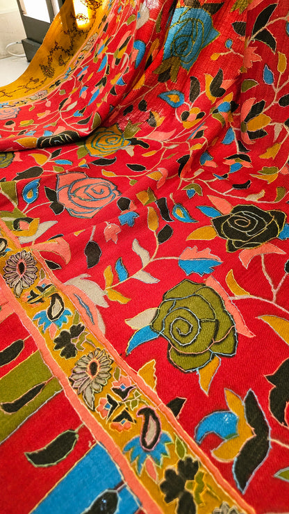 Kalamkar embroidered: Pashmina