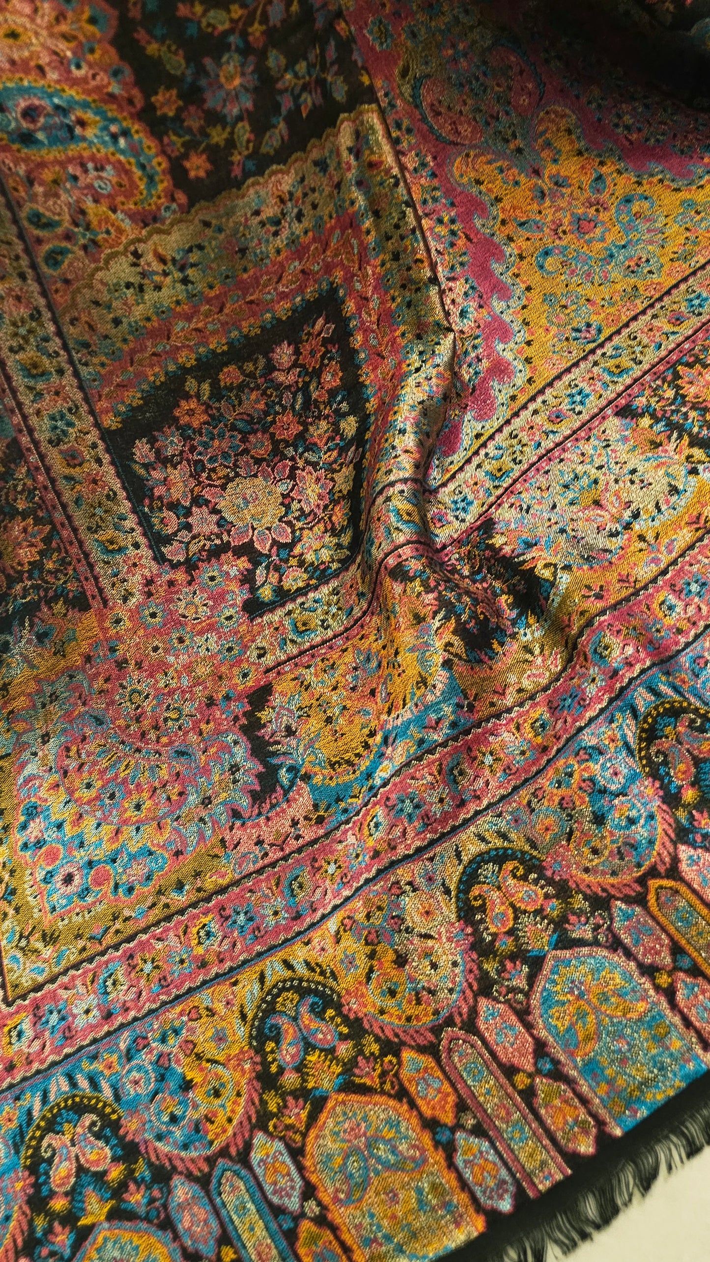 Gandhara reversible kaani: shawl